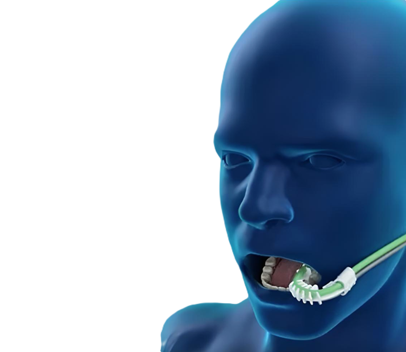 AIM positioned in the posterior pharynx for direct pharyngeal oxygen delivery
